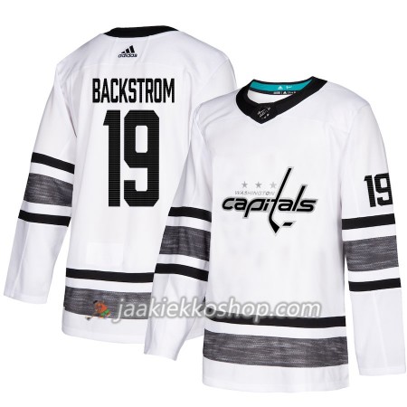 Miehille NHL Washington Capitals Pelipaita Nicklas Backstrom 19 Valkoinen 2019 All-Star Adidas Authentic